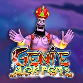 Official Jackpots logo: Genie Jackpots by Blueprint Gaming at Millioner Casino