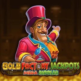 Play the Gold Factory Jackpots Mega Moolah slot by Aurum Signature Studios on Millioner Casino