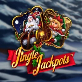 Jingle Jackpots slot logo by Dragon Gaming at Millioner Casino