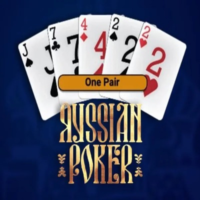 Russian Poker slot logo by OneTouch Games at Millioner Casino